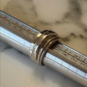 RLM Studios Sterling silver modernist ring, size 7